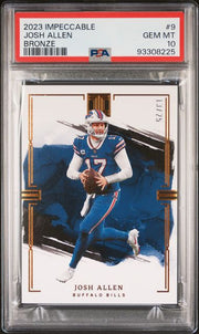 Josh Allen 2023 Impeccable Bronze #'d 13/25 PSA 10