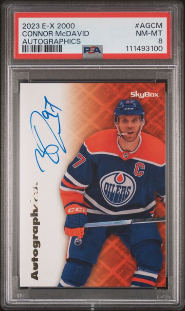 Connor McDavid 2023 Upper Deck E-X 2000 Autographics 