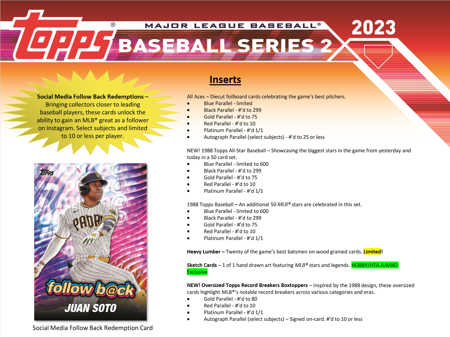 2023 Topps Series 2 Baseball Jumbo 6 Box Case