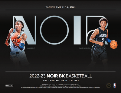 2022-23 Panini Noir Basketball Hobby 4 Box Case