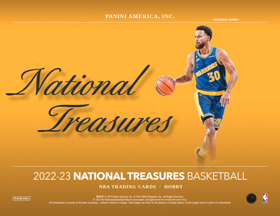 2022-23 Panini National Treasures Basketball Hobby 4 Box Case