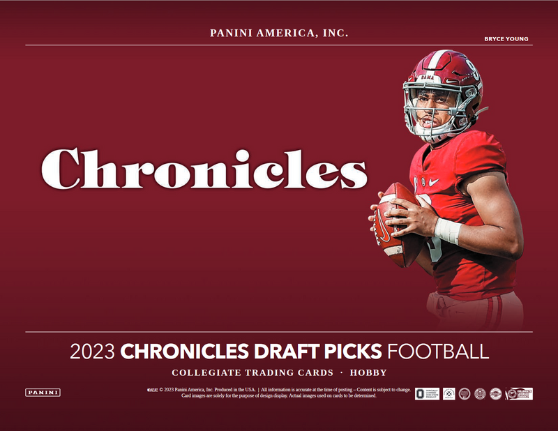 2023 Panini Chronicles Draft Picks Football Hobby 16 Box Case