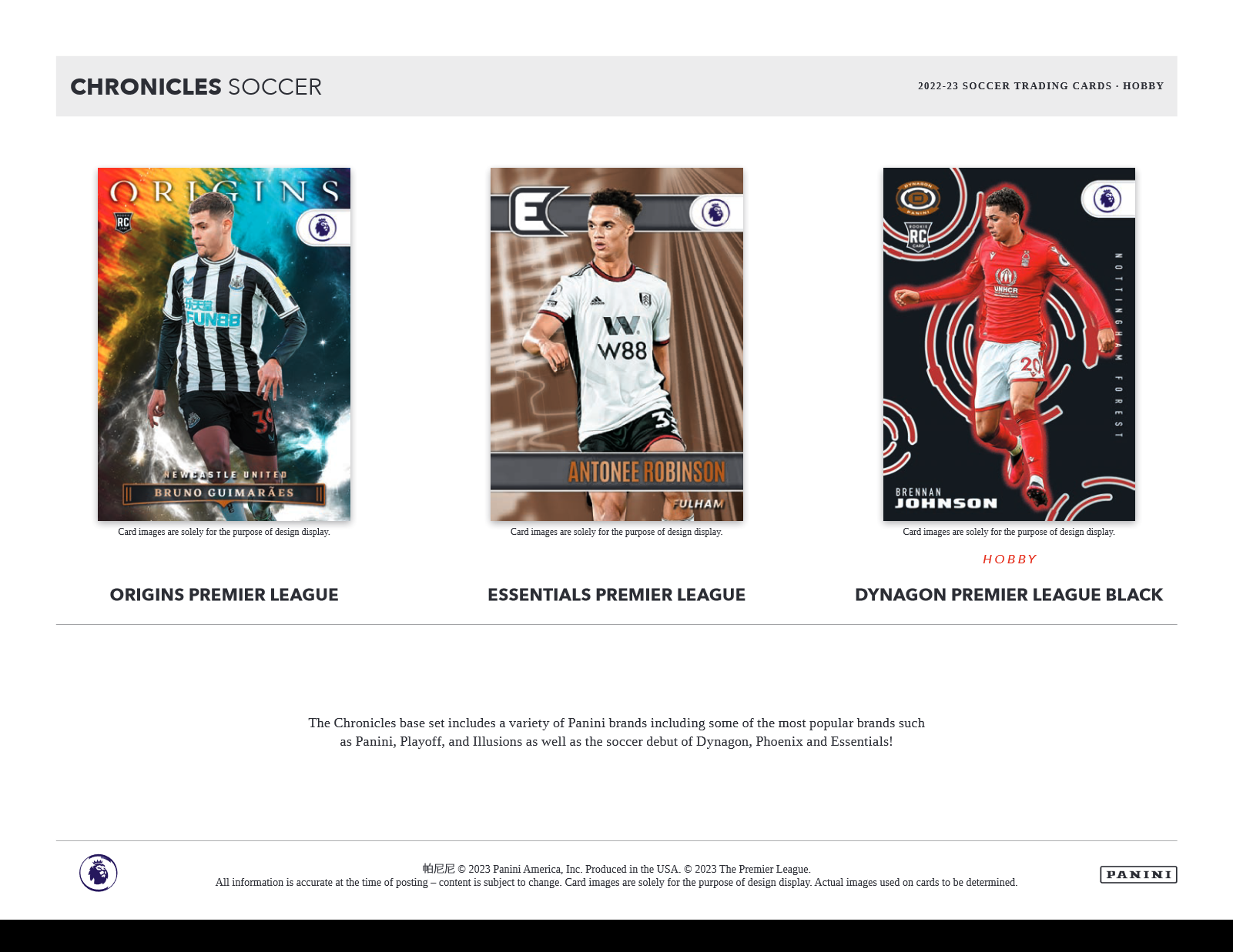 2022-23 Panini Chronicles Soccer Hobby 12 Box Case