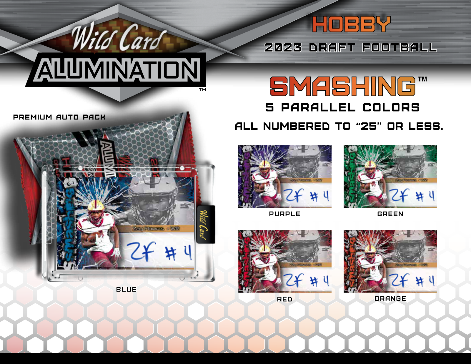 2023 Wild Card Alumination Draft Football Hobby Box – Piece Of The Game