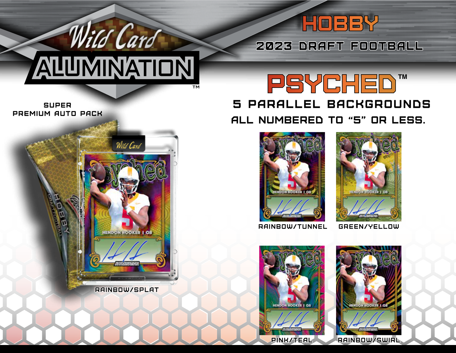 2023 Wild Card Alumination Draft Football Hobby Box