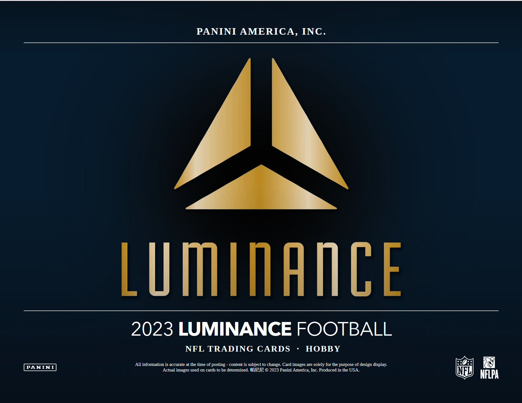 2023 Panini Luminance Football Hobby Box
