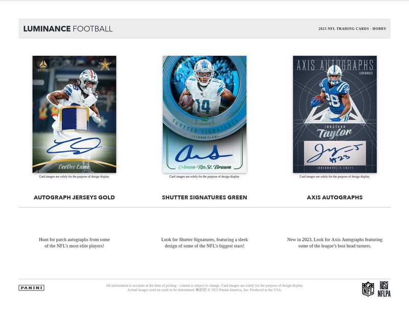 2023 Panini Luminance Football Hobby 12 Box Case