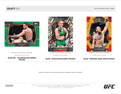 2023 Panini Select UFC Hobby 12 Box Case