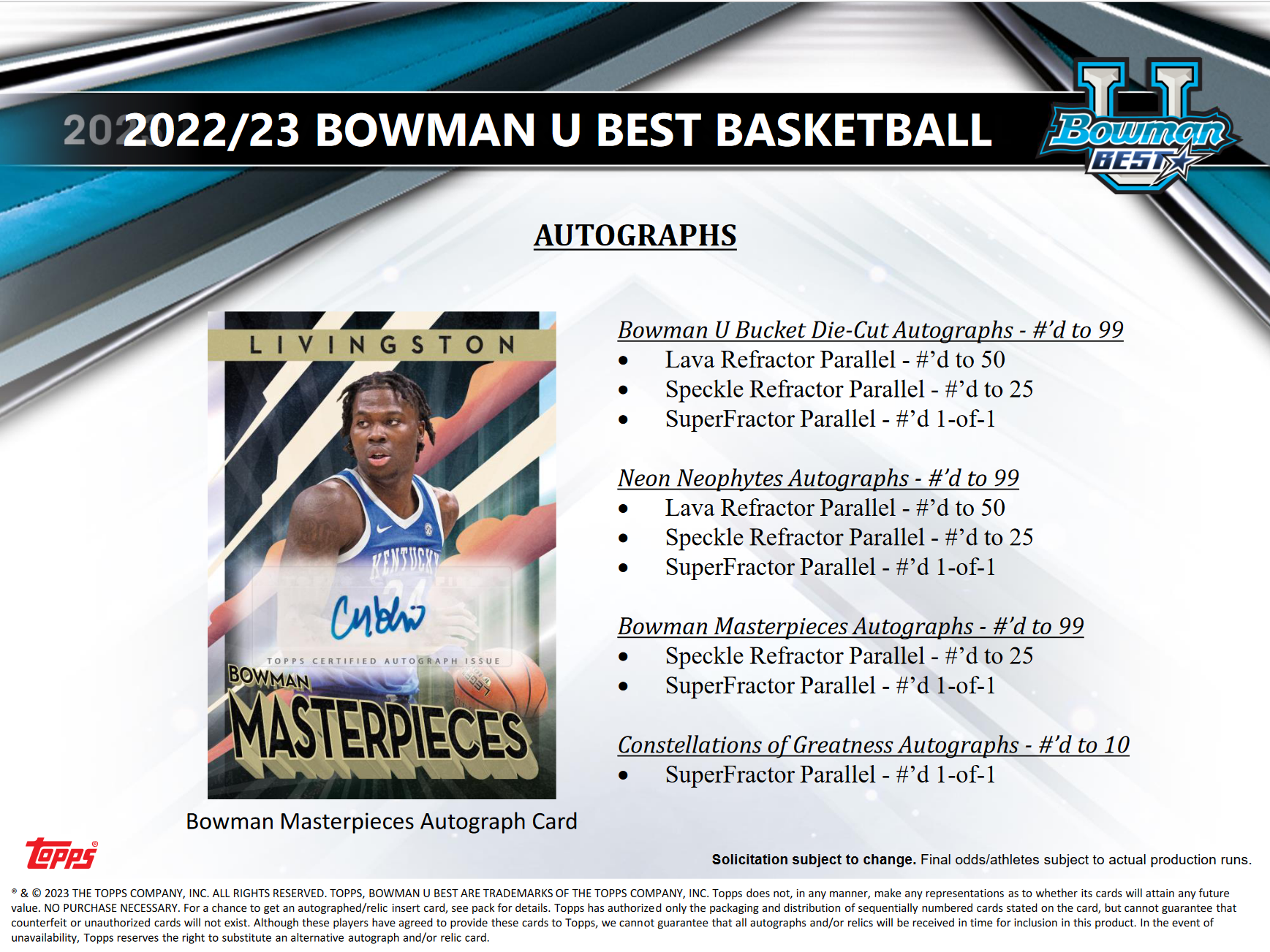 2022-23 Bowman University's Best Basketball Hobby 8 Box Case