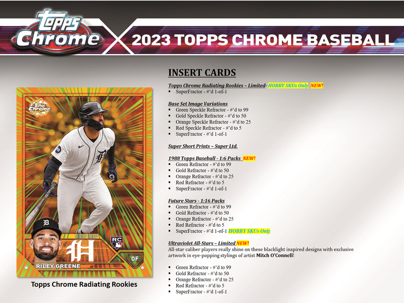 2023 Topps Chrome Baseball Hobby 12 Box Case