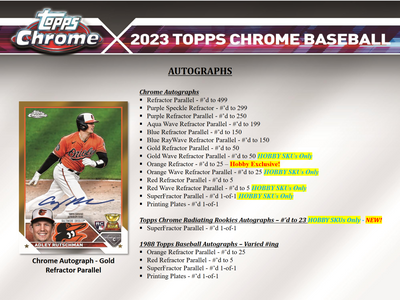 2023 Topps Chrome Baseball Hobby 12 Box Case