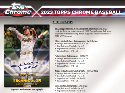 2023 Topps Chrome Baseball Hobby 12 Box Case