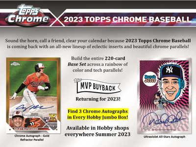 2023 Topps Chrome Baseball Jumbo HTA 8 Box Case