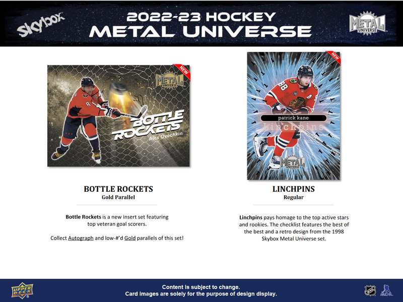 2022-23 Upper Deck Skybox Metal Universe Hockey Hobby 16 Box Case