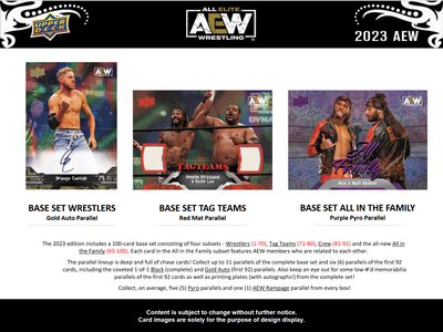 2023 Upper Deck All Elite Wrestling (AEW) Hobby Box [Contact Us To Order]