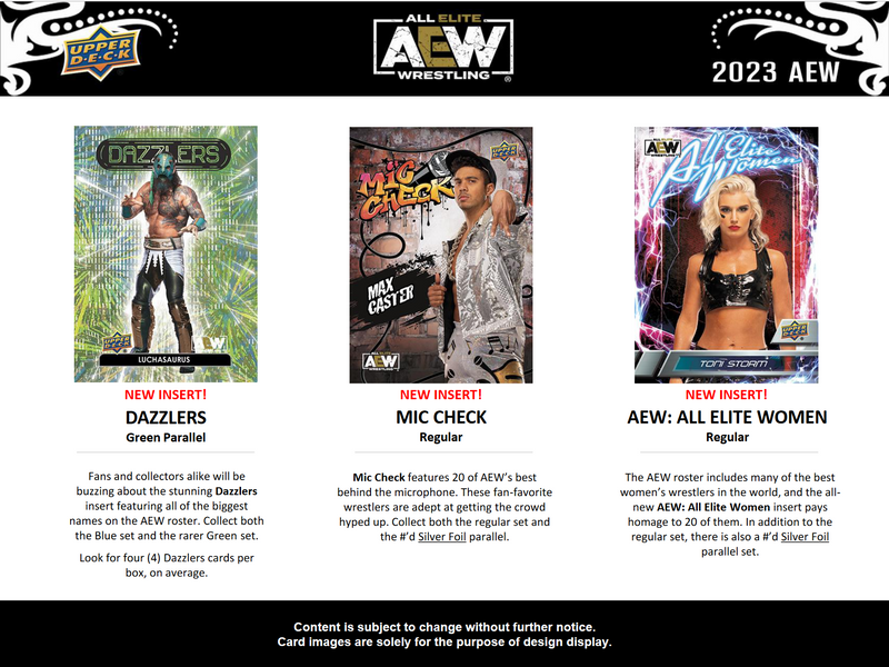 2023 Upper Deck All Elite Wrestling (AEW) Hobby 12 Box Case [Contact Us To Order]