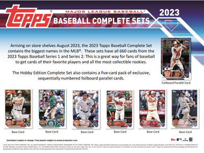 2023 Topps Complete Baseball Factory Set - Hobby 12 Set Case