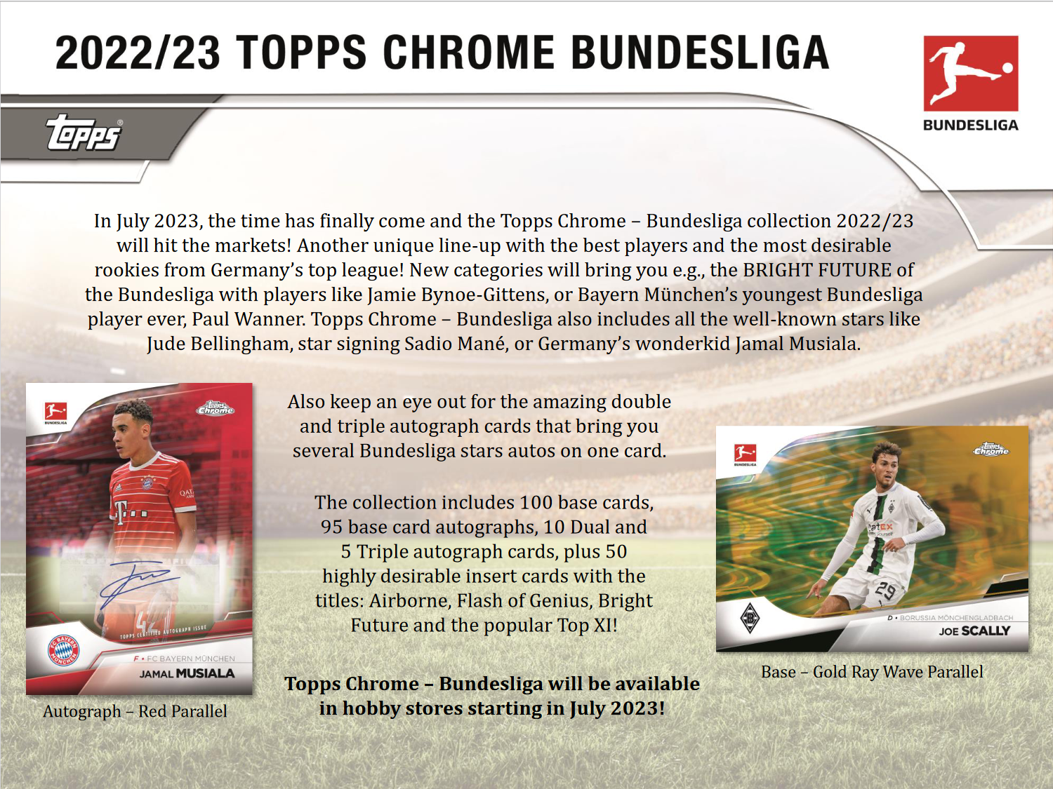 2022-23 Topps Chrome Bundesliga Soccer Hobby 12 Box Case