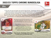 2022-23 Topps Chrome Bundesliga Soccer Hobby 12 Box Case