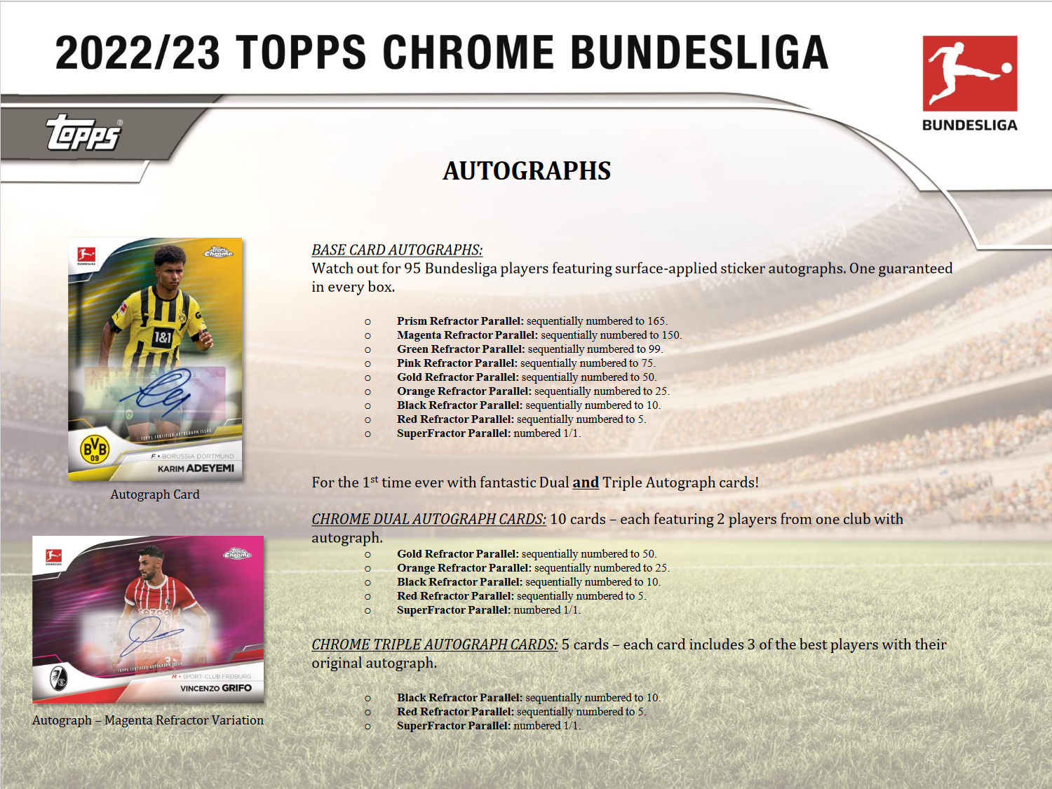 2022-23 Topps Chrome Bundesliga Soccer Hobby Box