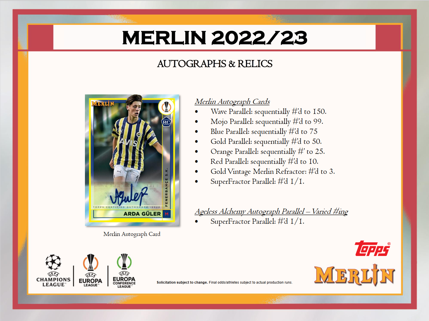2022-23 Topps UEFA Club Competitions Merlin Chrome Soccer Hobby Box