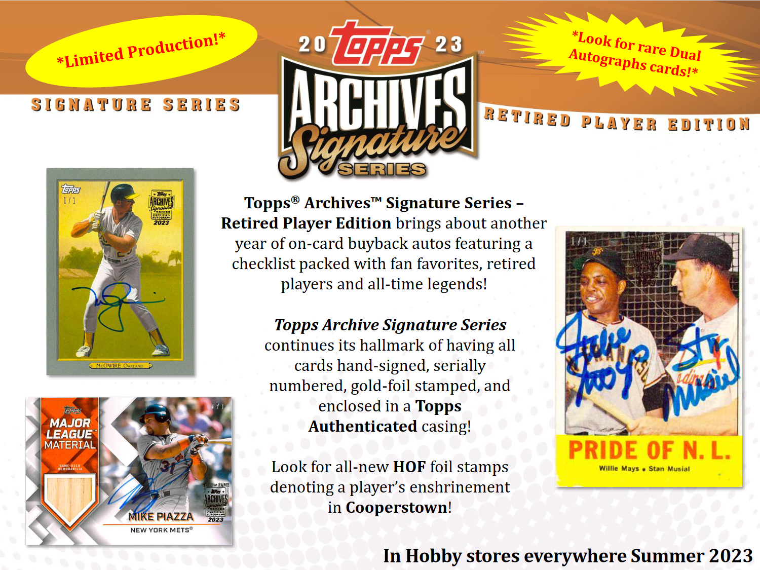 2023 Topps Archives Signature Series Retired Player Ed Baseball Box