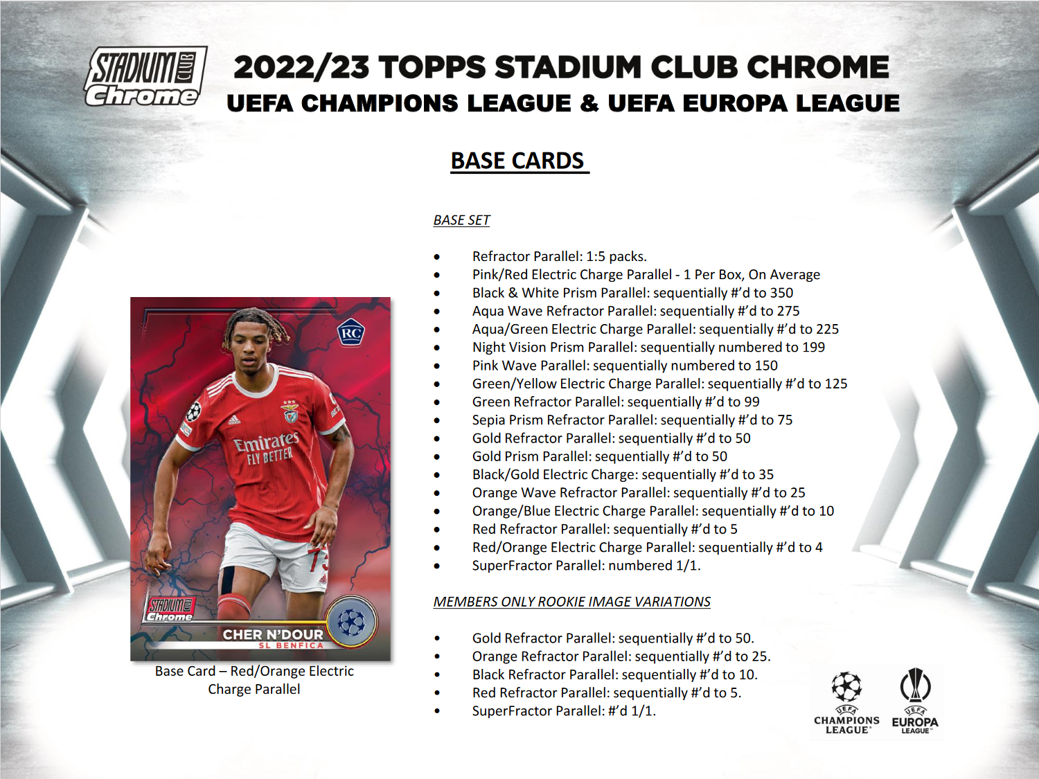 2022-23 Topps UEFA Club Competitions Stadium Club Chrome Soccer Hobby Box