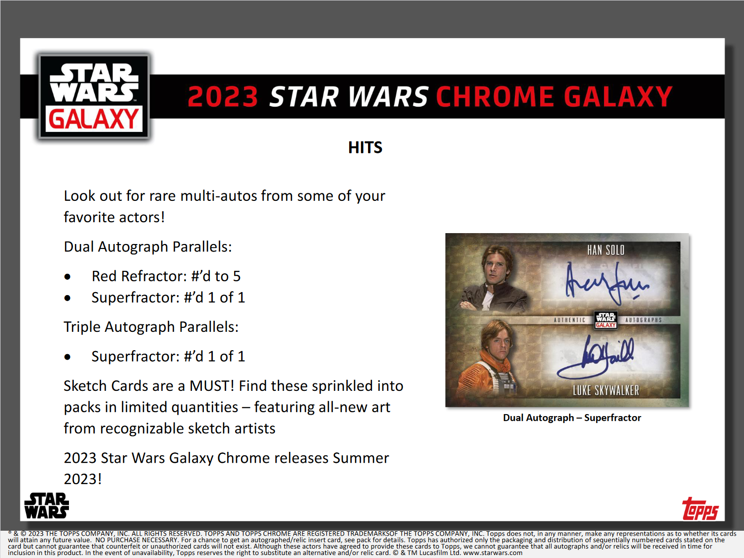2023 Topps Star Wars Chrome Galaxy Hobby 12 Box Case