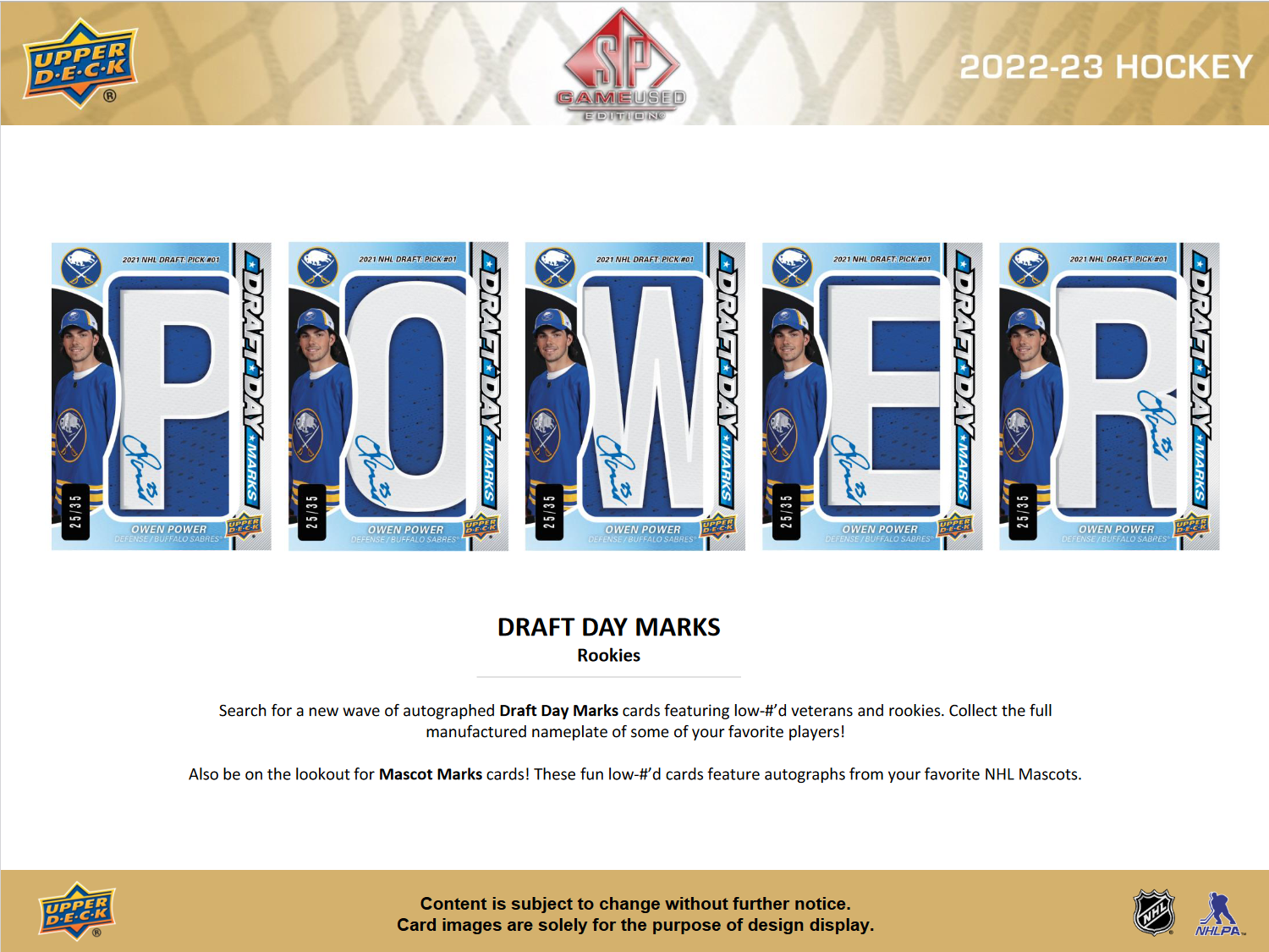 2022-23 Upper Deck SP Game Used Hockey Hobby Box [Contact Us To Order]