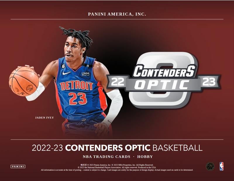 2022-23 Panini Contenders Optic Basketball Hobby 20 Box Case