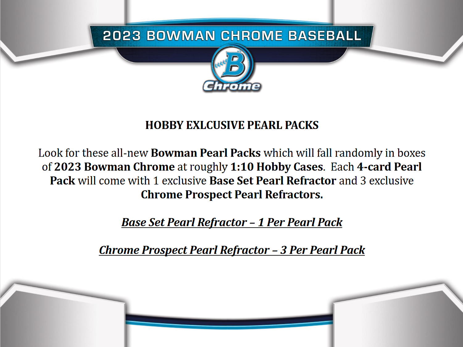 2023 Bowman Chrome Baseball Hobby 12 Box Case