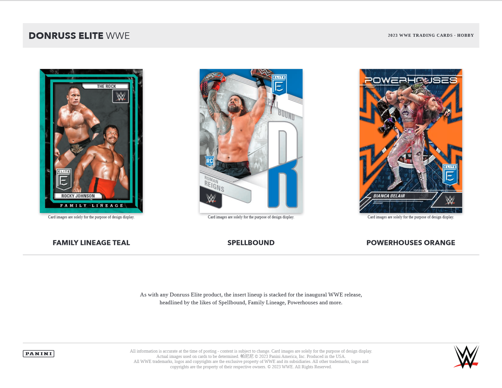 2023 Panini Donruss Elite WWE Hobby Box