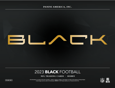 2023 Panini Black Football Hobby 12 Box Case
