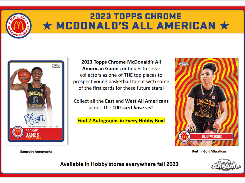 2023 Topps Chrome McDonald&