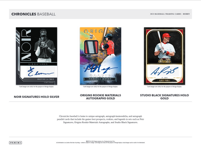 2023 Panini Chronicles Baseball Hobby Pack