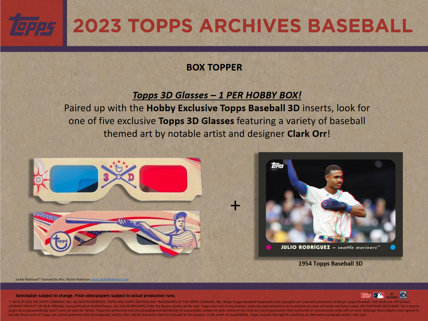 2023 Topps Archives Baseball Hobby 10 Box Case