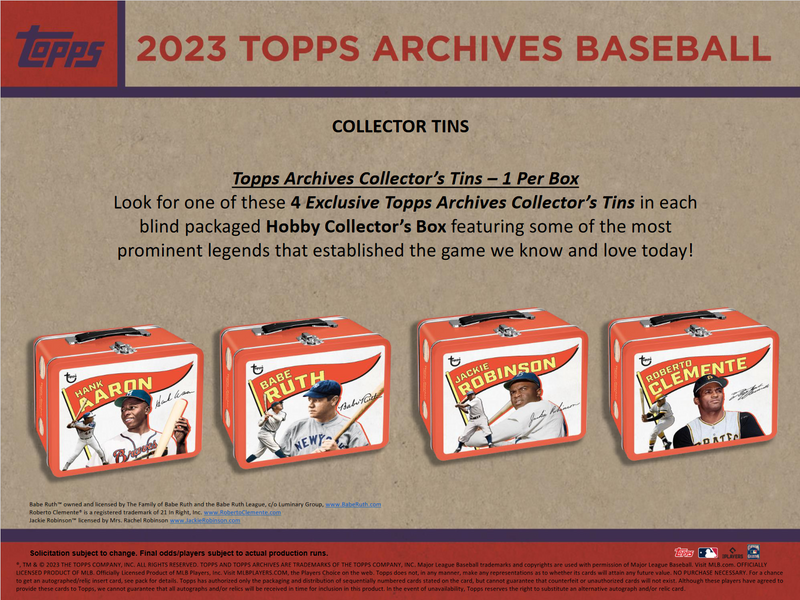 2023 Topps Archives Baseball Hobby Collector 10 Box Case