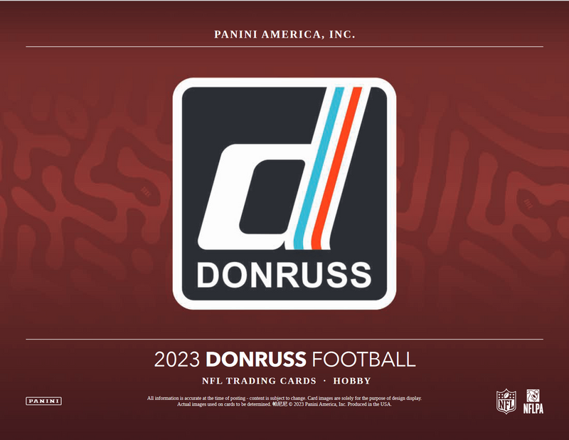 2023 Panini Donruss Football Hobby 18 Box Case