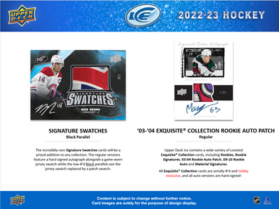 2022-23 Upper Deck Ice Hockey Hobby 12 Box Case [Contact Us To Order]