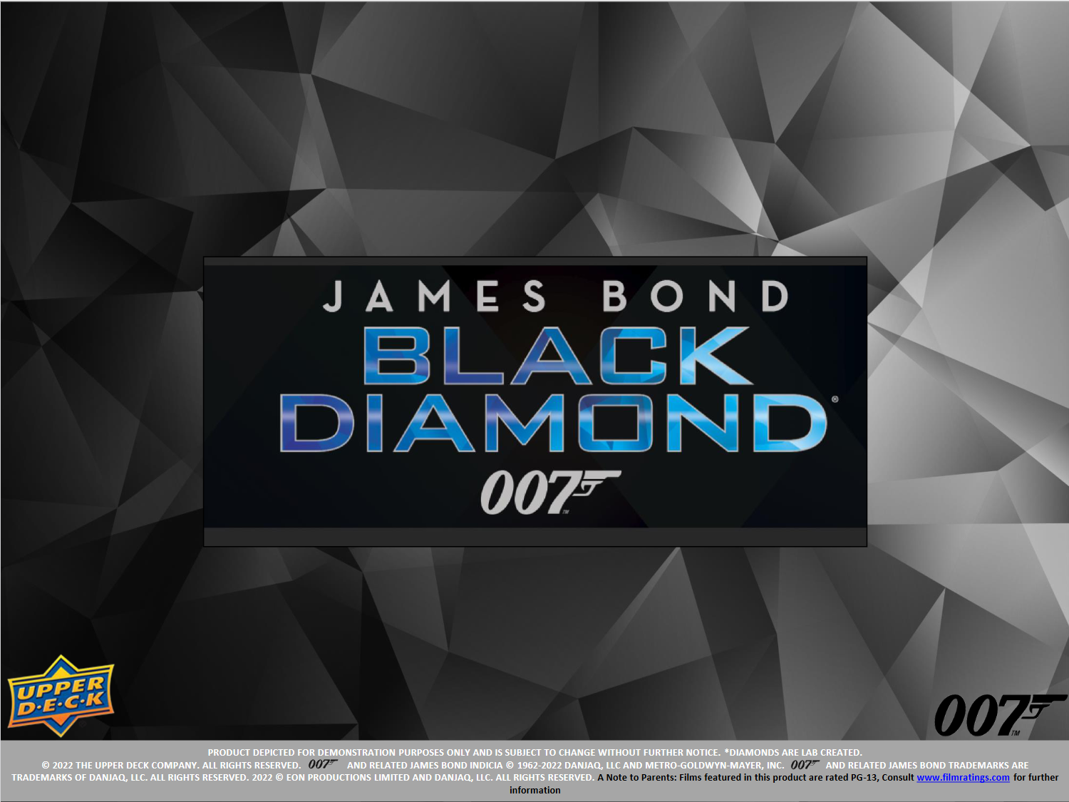 Upper Deck James Bond 007 Black Diamond Hobby 10 Box Case [Contact Us To Order]
