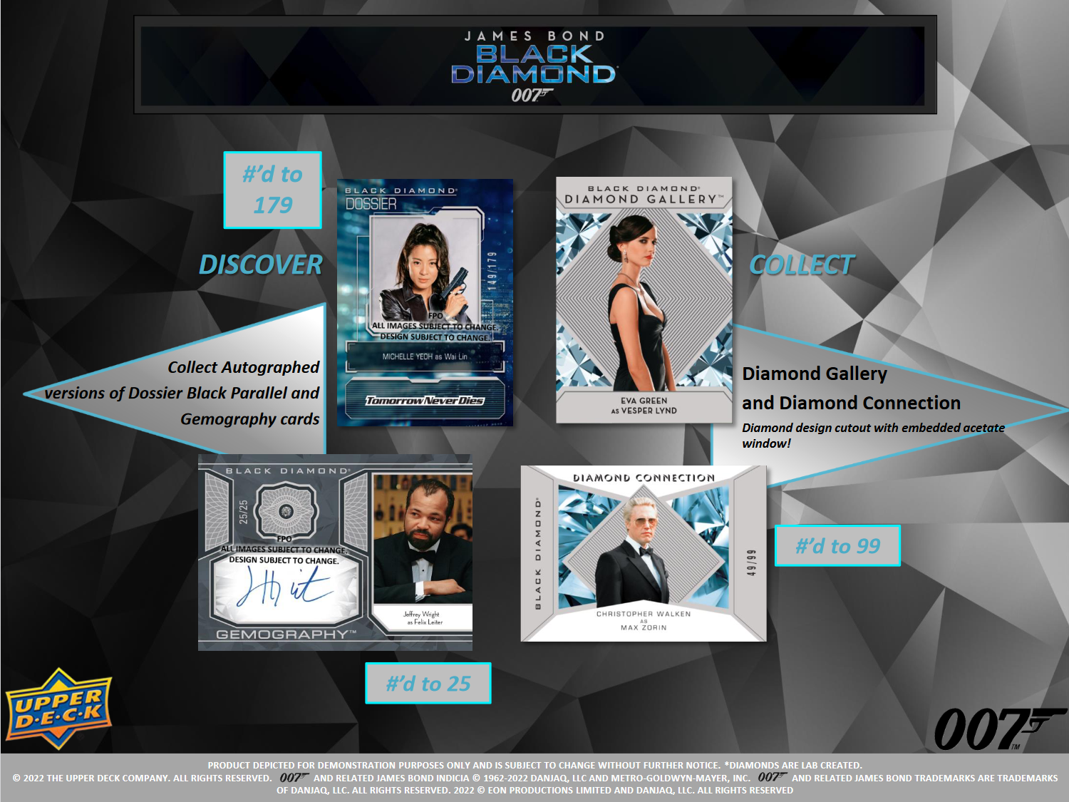 Upper Deck James Bond 007 Black Diamond Hobby 10 Box Case [Contact Us To Order]