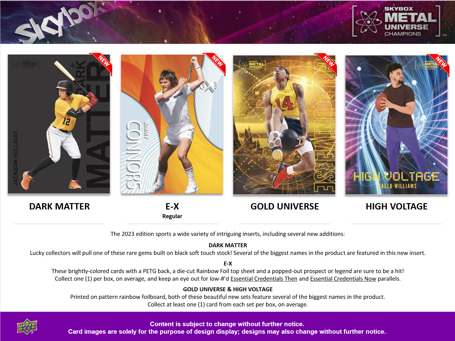 2023 Upper Deck Skybox Metal Universe Champions Hobby Box [Contact Us To Order]