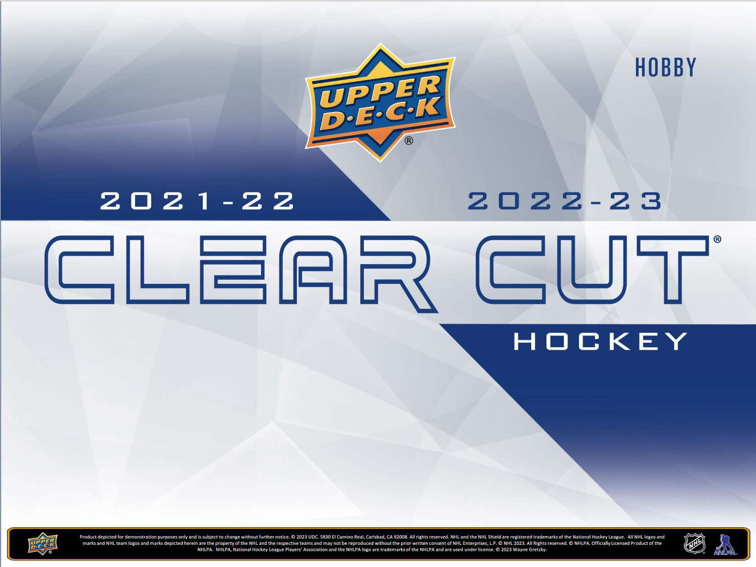 2022-23 Upper Deck Clear Cut Hockey Hobby 30 Box Case [Contact Us To Order]