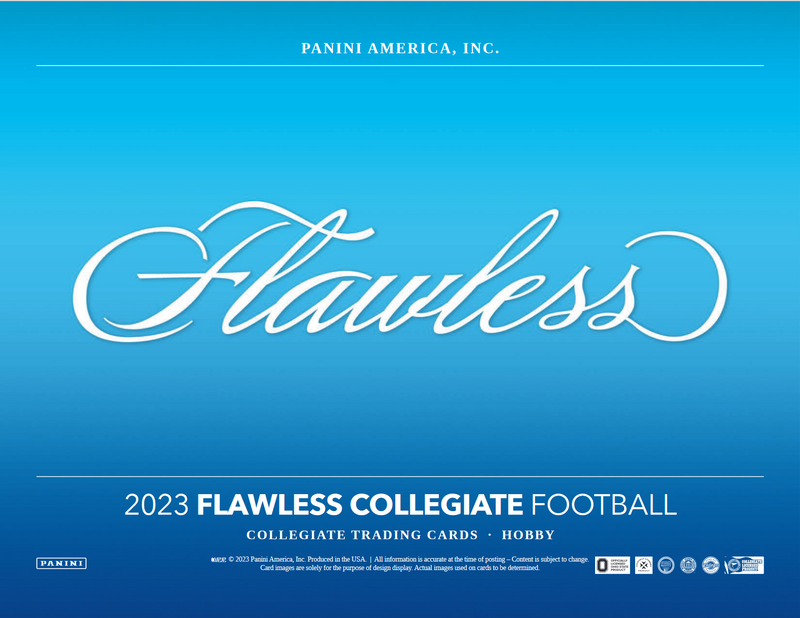 2023 Panini Flawless Collegiate Football Hobby 2 Box Case
