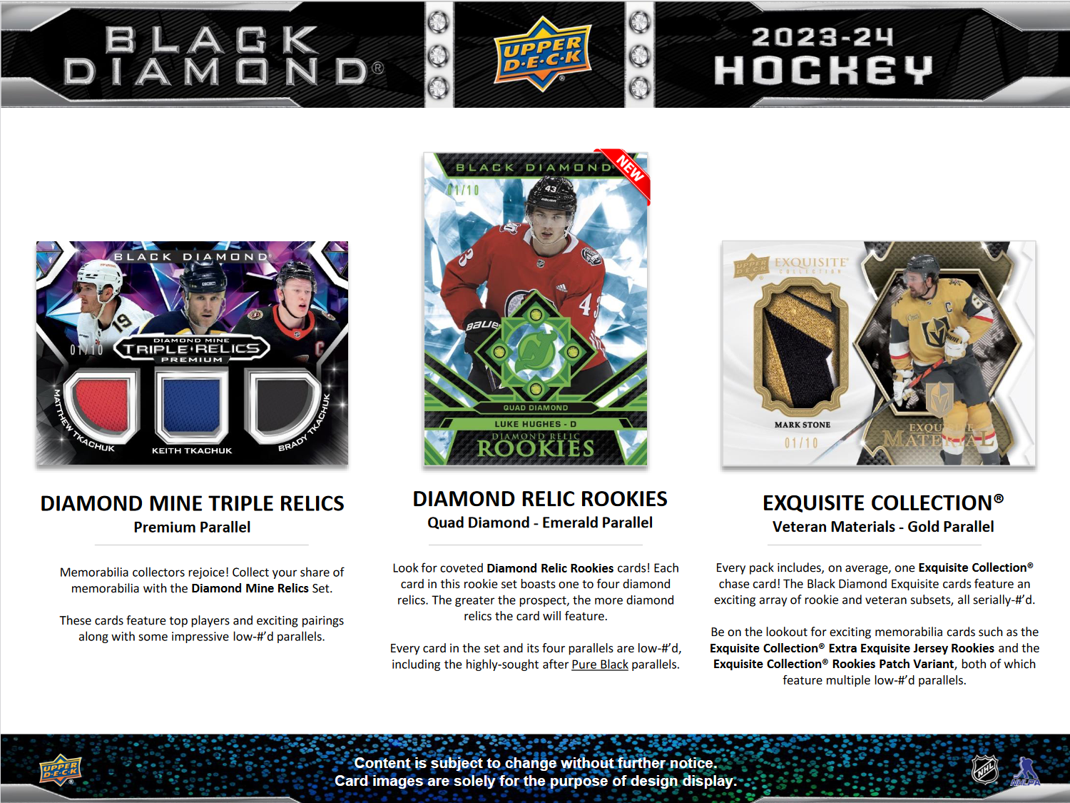 2023-24 Upper Deck Black Diamond Hockey Hobby Box [Contact Us To Order]