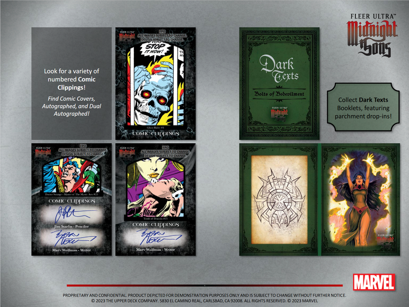 2023 Upper Deck Fleer Ultra Marvel Midnight Sons Hobby 12 Box Case [Contact Us To Order]