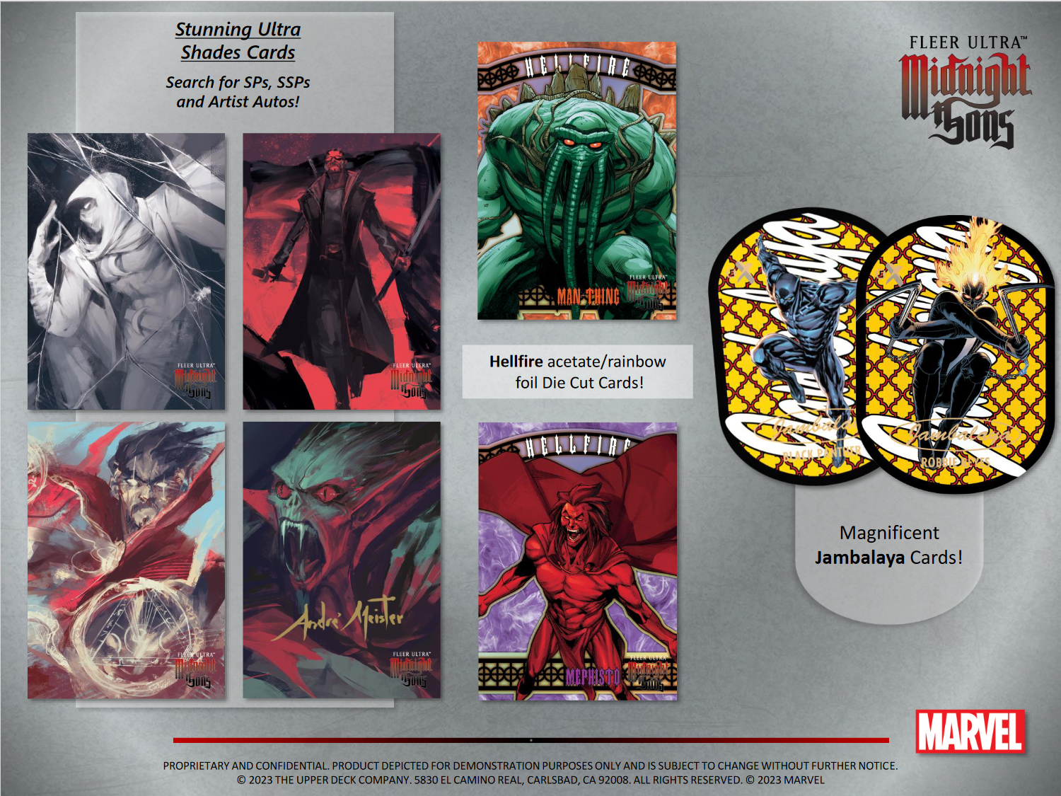 2023 Upper Deck Fleer Ultra Marvel Midnight Sons Hobby 12 Box Case [Contact Us To Order]