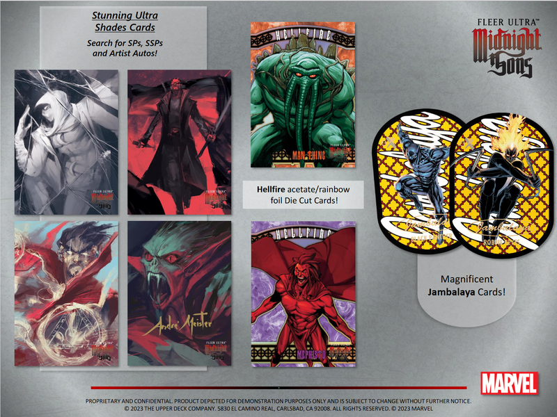 2023 Upper Deck Fleer Ultra Marvel Midnight Sons Hobby 12 Box Case [Contact Us To Order]