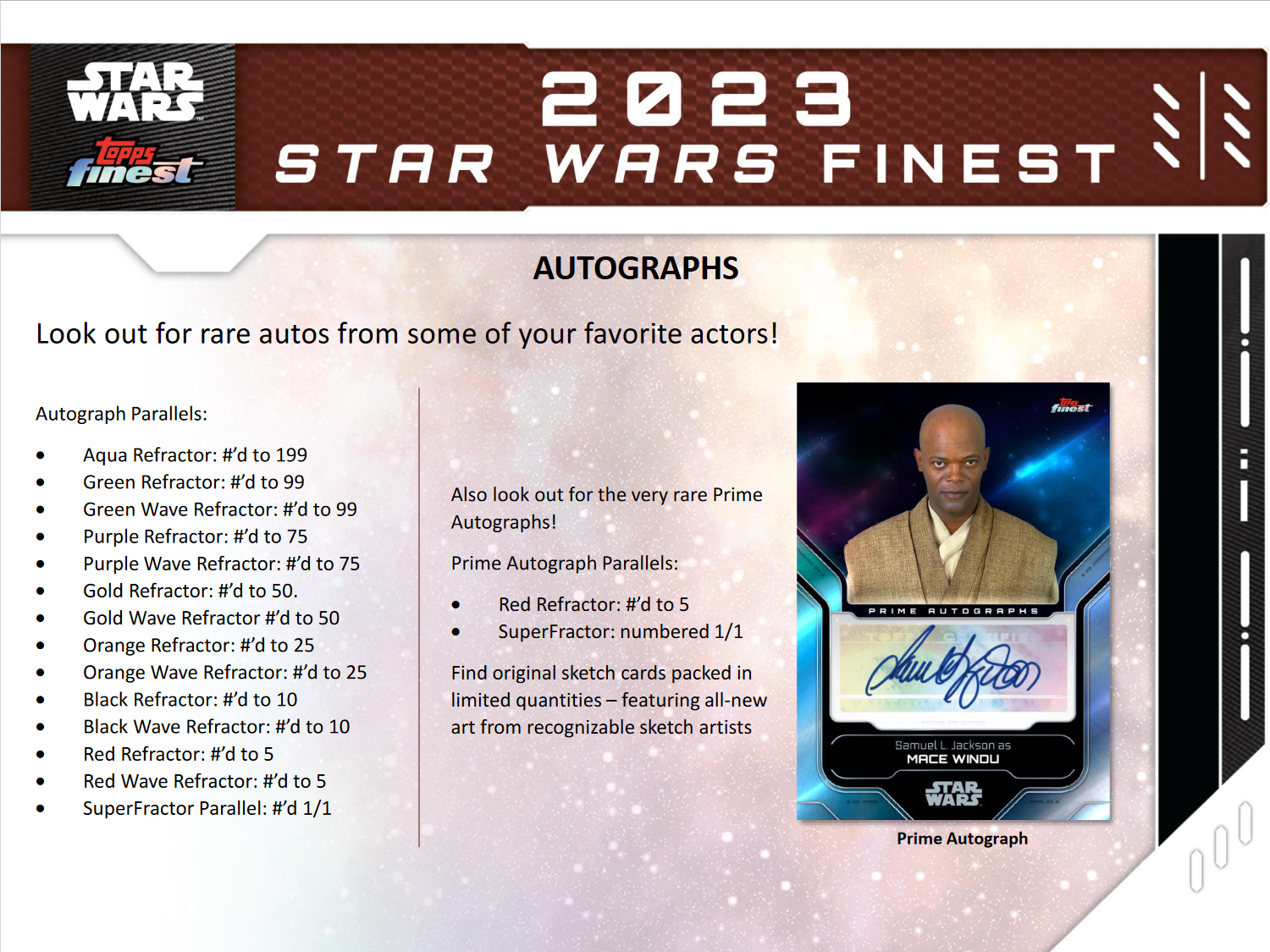2023 Topps Star Wars Finest Hobby 8 Box Case