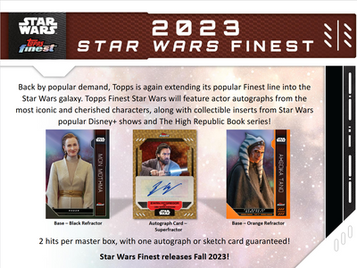 2023 Topps Star Wars Finest Hobby 8 Box Case